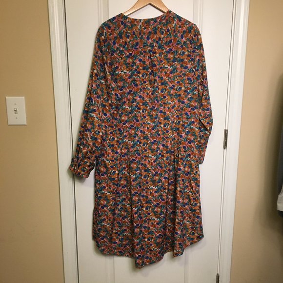 Raga Button Front Shirt Dress 1X - Picture 6 of 7
